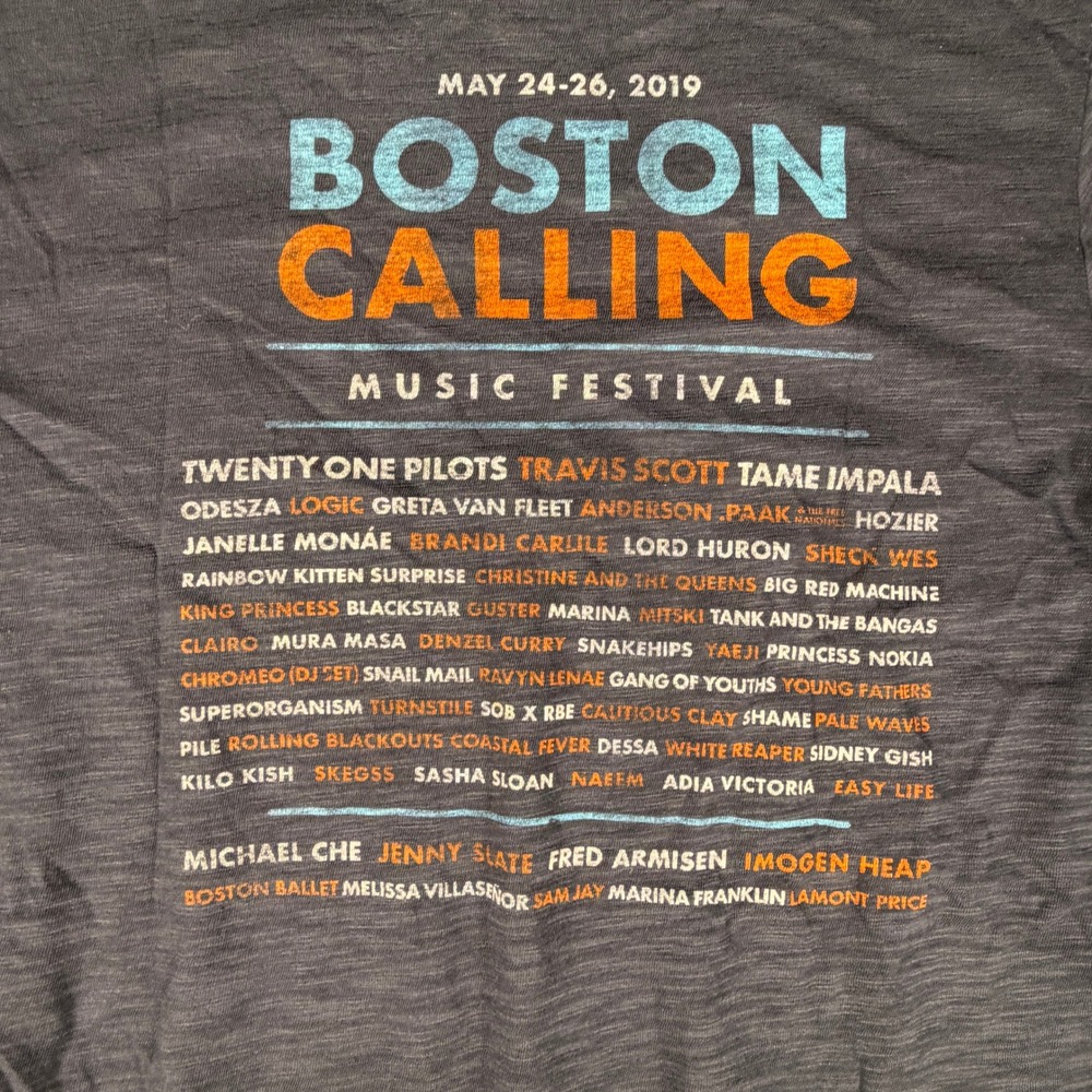 47 Brand Boston Calling 2019 Music Festival T-Shirt Mens Small Navy Blue NWT - Picture 7 of 7